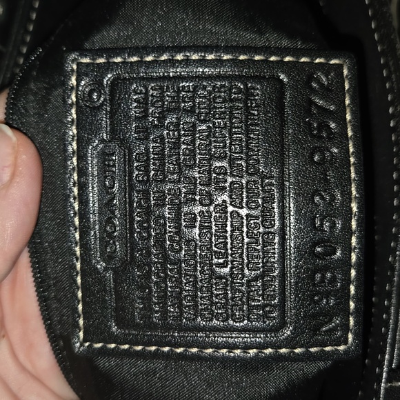 Coach Vintage all black leather hobo absolutely NO CALL OUTS 05 - Picture 7 of 9